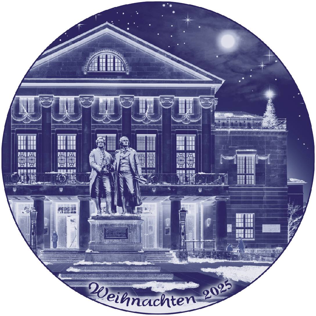 2025 Berlin Design Christmas Plate, German Text