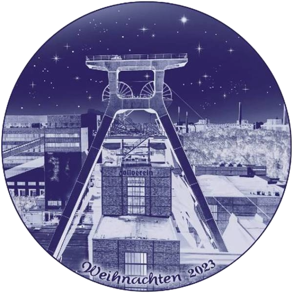 2023 Berlin Design Christmas Plate, German Text