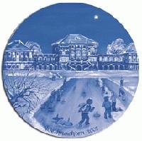 2002 Berlin Design Christmas Plate-German Text