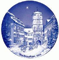 2004 Berlin design Christmas Plate - English Text