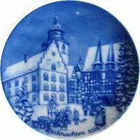 2005 Berlin design Christmas Plate - English Text