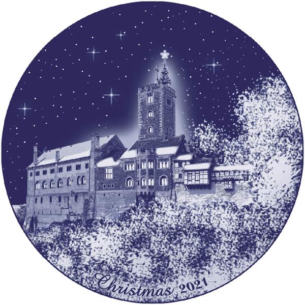 2021 Berlin Design Christmas Plate-German Text