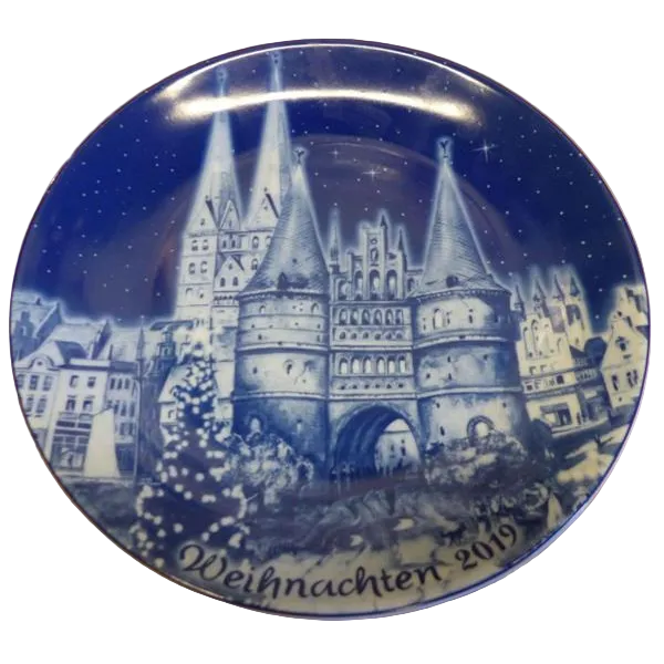 2019 ベルリン デザイン クリスマスプレート-ドイツ語テキスト