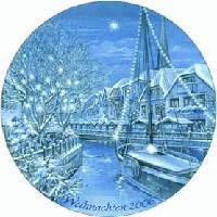 2006 Berlin design Christmas Plate - English Text