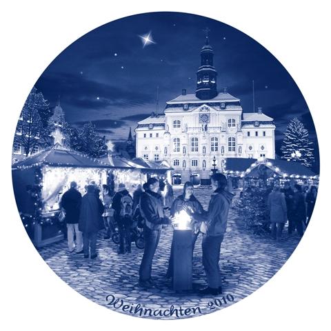 2010 Berlin Design Christmas Plate-German Text