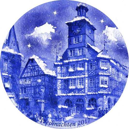 2017 Berlin Design Christmas Plate-German Text
